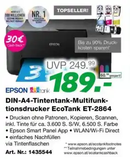 EP EPSON DIN-A4-Tintentank-Multifunk- tionsdrucker EcoTank ET-2864 Angebot