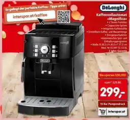 Interspar DeLonghi Kaffeevollautomat Magnifica Angebot