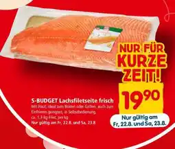 Interspar S-BUDGET Lachsfiletseite frisch Angebot