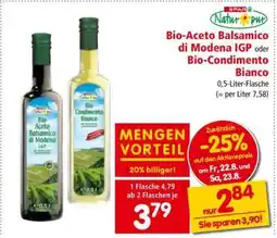 Interspar Bio-Aceto Balsamico di Modena IGP oder Bio-Condimento Bianco Angebot