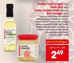 Interspar Yutaka Sushi Ginger oder Rice Vinegar Angebot