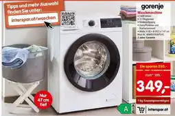 Interspar Gorenje Waschmaschine Angebot