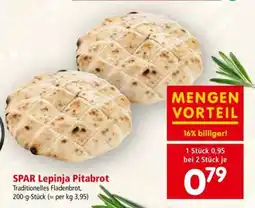 Interspar SPAR Lepinja Pitabrot Angebot