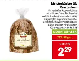 Interspar Meisterbäcker Ölz Krustenbrot Angebot