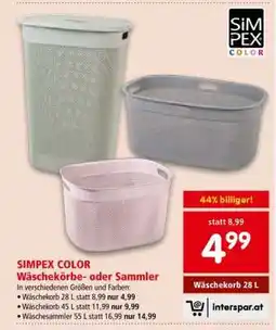 Interspar SIMPEX COLOR Wäschekörbe- oder Sammler Angebot