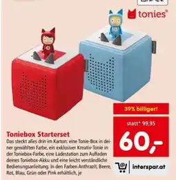 Interspar Toniebox Starterset Angebot