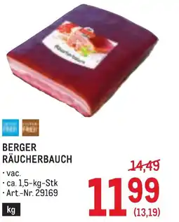 Metro Berger räucherbauch Angebot
