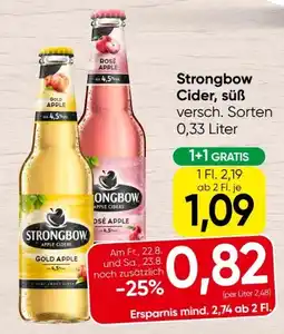 Spar Strongbow Cider Angebot