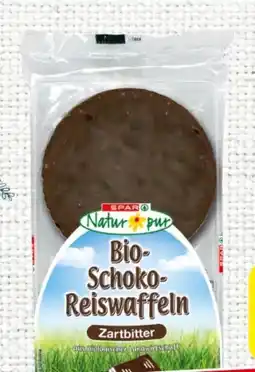 Spar Spar Natur pur Bio Schoko Reiswaffeln Zartbitter Angebot