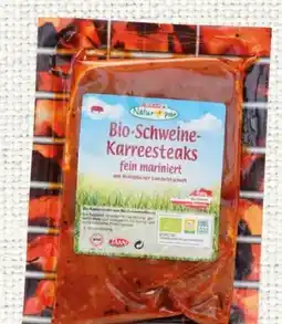 Spar Spar Natur pur Bio-Schweine-Karreesteak mariniert Angebot
