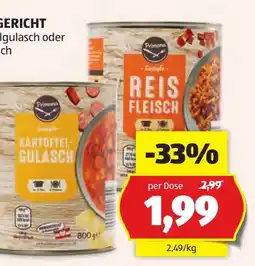 Hofer Primana Fertiggerichte Angebot
