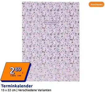 Action Terminkalender Angebot