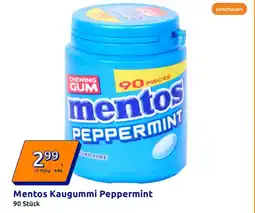 Action Mentos Kaugummi Peppermint Angebot