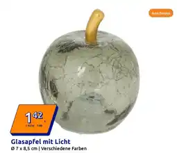 Action Glasapfel mit Licht Angebot