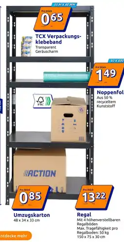 Action Regal Mit 4 höhenverstellbaren Regalböden Angebot