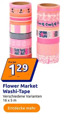 Action Flower Market Washi Tape Angebot