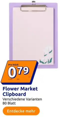 Action Flower Market Clipboard Angebot