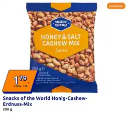 Action Snacks of the World Honig Cashew Erdnuss Mix Angebot
