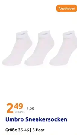 Action Umbro Sneakersocken Angebot