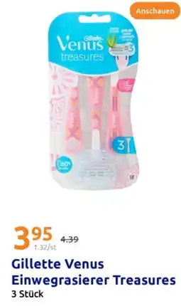Action Gillette Venus Einwegrasierer Treasures Angebot