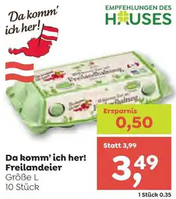 ADEG Da komm'ich her! Freilandeier Angebot