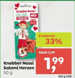 ADEG Knabber Nossi Salami Herzen Angebot