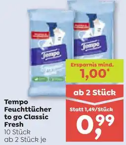 ADEG Tempo Feuchttücher to go Classic Fresh Angebot
