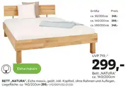 Mömax Bett natura Angebot
