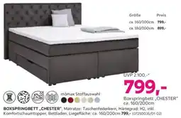 Mömax Boxspringbett chester Angebot