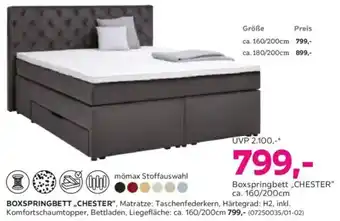 Mömax Boxspringbett chester Angebot