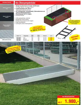 Josef Steiner Alu Übergangsbrücke Angebot