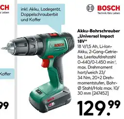 Hellweg Akku- Bohrschrauber Universal Impact 18V Angebot