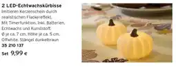 Tchibo Eduscho 2 LED-Echtwachskürbisse Angebot