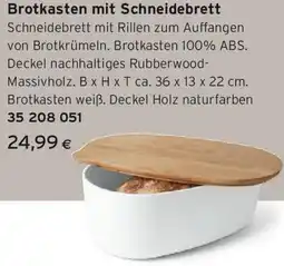 Tchibo Eduscho Brotkasten mit Schneidebrett Angebot