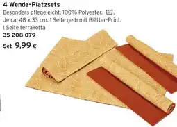 Tchibo Eduscho 4 Wende-Platzsets Angebot