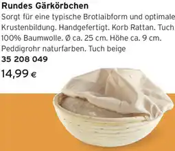 Tchibo Eduscho Rundes Gärkörbchen Angebot