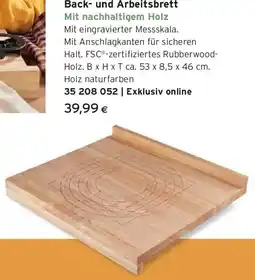 Tchibo Eduscho Back- und Arbeitsbrett Angebot