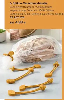 Tchibo Eduscho 6 Silikon-Verschlussbänder Angebot