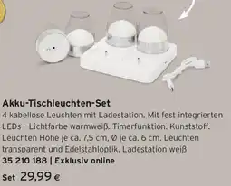 Tchibo Eduscho Akku-Tischleuchten-Set Angebot
