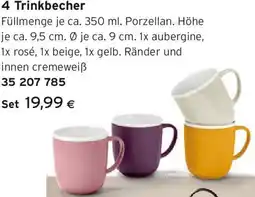 Tchibo Eduscho 4 Trinkbecher Angebot