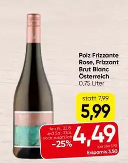 Spar Polz Frizzante Rose, Frizzant Brut Blanc Österreich Angebot