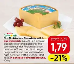 Spar Bio-Almkäse aus Bio-Wiesenmilch aus Österreich Angebot