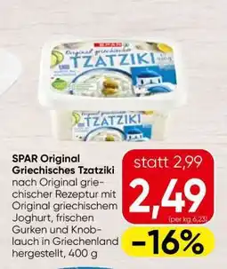 Spar SPAR Original griechisches Tzatziki Angebot