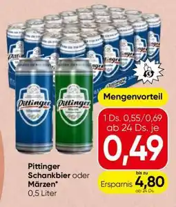 Spar Pittinger Schankbier oder Märzen Angebot