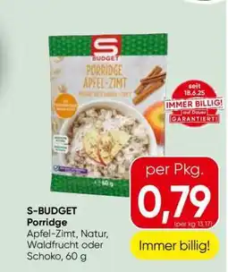 Spar S-BUDGET Porridge Angebot