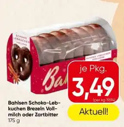 Spar Bahlsen Schoko-Lebkuchen Brezeln Vollmilch oder Zartbitter Angebot