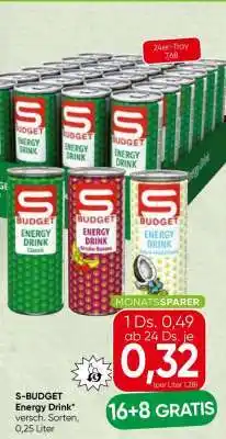 Spar S-BUDGET Energy Drink Angebot