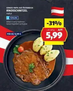 Hofer RINDSSCHNITZEL natur Angebot