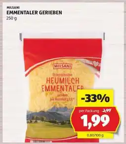 Hofer MILSANI EMMENTALER GERIEBEN Angebot