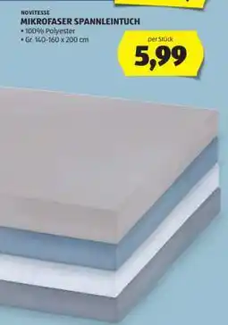 Hofer NOVITESSE MIKROFASER SPANNLEINTUCH Angebot